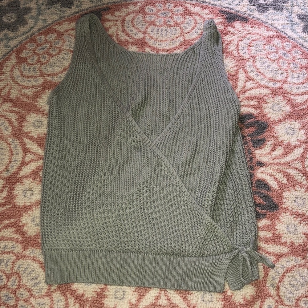 Size M: sweater tank, never worn